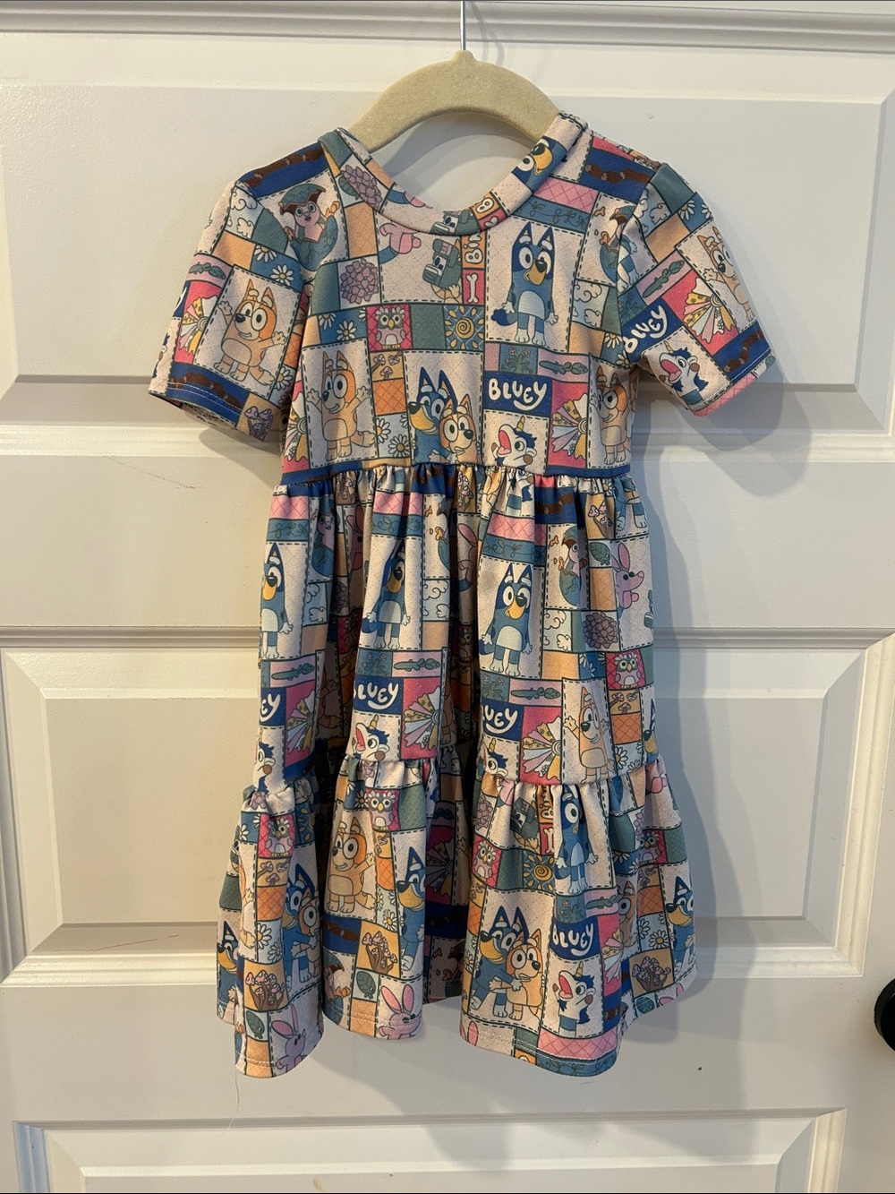 Bluey Soft Dress Patchwork Print